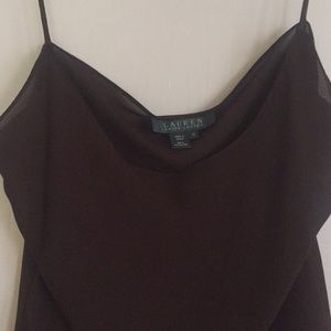 Ralph Lauren sheer brown top